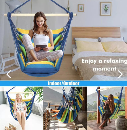 Silla Hamaca Columpio Resistente para Interior y Exterior