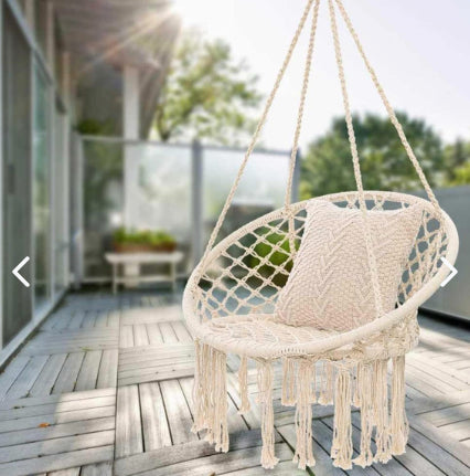 Silla Hamaca de Macramé Resistencia