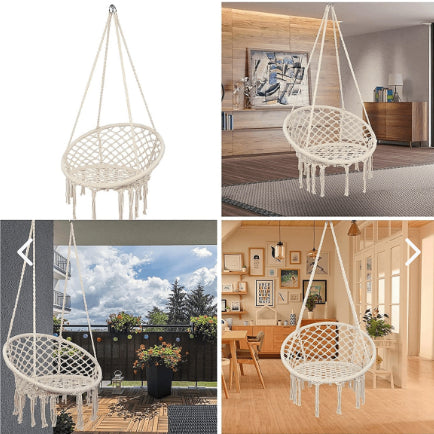 Silla Hamaca de Macramé Resistencia