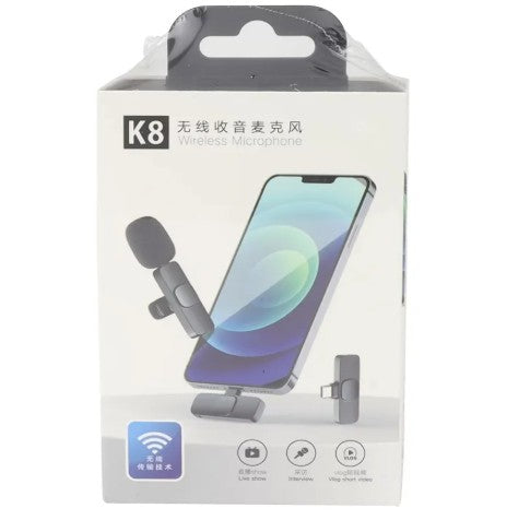 Micrófono Inalámbrico K8 Balita Lavalier Tipo C para Teléfono